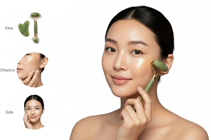 Clean White Jade Roller Beauty Image